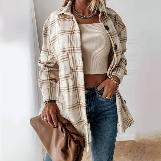 Cozy Plaid Jacket 🤎