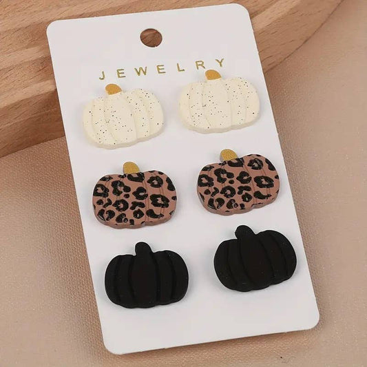 The Pumpkin Patch Stud Set 🎃🤎