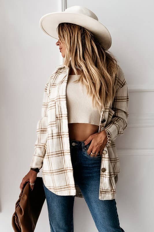 Cozy Plaid Jacket 🤎